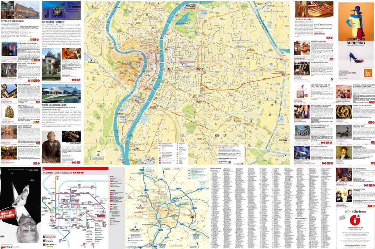 नक्शा ल्योन के भित्ति चित्र