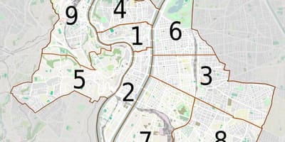 नक्शे के ल्यों arrondissements