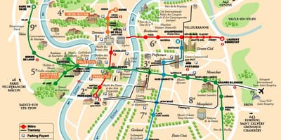 नक्शे की पैदल यात्रा के नक्शे
