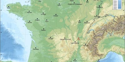 लीयोन का नक्शा भौगोलिक