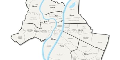 नक्शे के ल्यों arrondissement